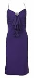 Badgley Mischka Womens Silk Sleeveless Sheath Dress Purple 10 [Apparel]
