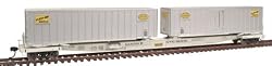 Walthers Gold Line HO Scale Flexi-van Flat Car with Two Trailers New York Central No. 504228