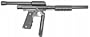 Phantom Stock Class Pump Paintball Gun - 45 Grip VSC- Black