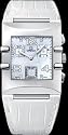 Omega Women's Constellation Quadra Quartz Chronograph Diamond Dial Watch #1841.75.36