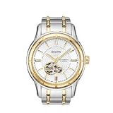 Bulova #96A110 Men's Stainless Steel Partial Skeleton Automatic Watch