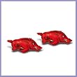 Arkansas Razorbacks Set of 2 Baby/Child Bedroom Drawer Pulls - NCAA College Athletics