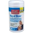 Brampton Simple Solution Stay at Home Flushable Waste Disposal Pet Wipes (30 Pack)