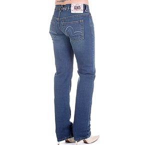 Evisu low waist denim jeans