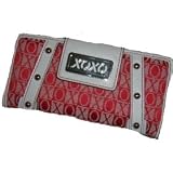 Xoxo Checkbook Wallet Red/white Melanie
