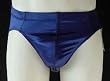 Mens Shiny Navy Pouch Briefs