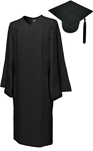 Cap & Gown & Tassel, Set Deluxe Matte Go Green