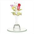 GLASS MINI-ROSE BOUQUET ~ SunRise