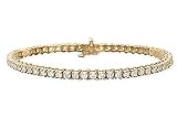 4 Carat Diamond 14K Gold Tennis Bracelet