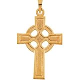 Celtic Cross 23x16mm - 14kt Yellow Gold