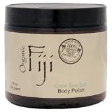 Coral Sea Salt Polish 10 Ounce Jar - 100% Certified Organic Coconut Oil Skin Polishing Exfoliant ( Twelve Pack)