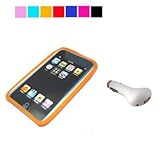 (2 in 1 Ipod Deluxe) ipod touch 2nd generation New iPod Touch 2G 16GB (2nd generation) + USB Car Charger (itouch not included), Lite Orange + BONUS Courage*Wisdom Neckstrap