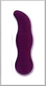 Purple Dream The G Whisper Quiet 6 1/2 Inch Multi-Speed Rubber Cote Massager