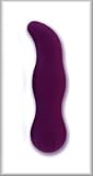 Purple Dream The G Whisper Quiet 6 1/2 Inch Multi-Speed Rubber Cote Massager