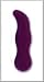 Purple Dream The G Whisper Quiet 6 1/2 Inch Multi-Speed Rubber Cote Massager