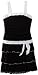 Amy Byer Girls 7-16 Plus Size Sleeveless Dropwaist Triple Tier Bow Dress, Black, 18.5