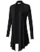 Messic Womens Open Front Long Sleeve Slim Soft Draped Cardigan Tops