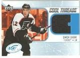 2005-06 Upper Deck Ice Cool Threads #CTSG Simon Gagne - Philadelphia Flyers (Piece of Authentic Jersey ) (Hockey Cards)