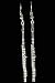 Flute Earrings - Silver