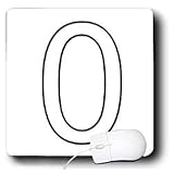 Numbers - Number 0 - Mouse Pads