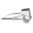 HIC Stainless Steel Rotary Style Cheese Grater