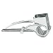 HIC Stainless Steel Rotary Style Cheese Grater
