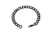 Women's 7mm Black Anklet, Thick Stainless Steel Curb Chain Anklet, 7in to 14in