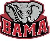 SD50302 Alabama Bama Elephant Holographic Decal