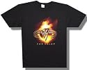VAN HALEN - Flame Globe - Black T-shirt