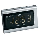RCA RP5420 AM/FM Clock Radio with 1.4-Inch Display and Auto Time Set