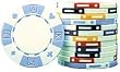 1000 Clay Composite 11.5 gram Card Suited Poker Chips - TEXAS HOLDEM SPECIAL, Wholesale Price