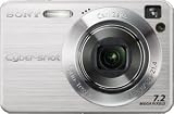 Sony Cybershot DSCW120 7.2MP Digital Camera with 4x Optical Zoom with Super Steady Shot (Silver)