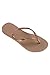 Havaianas Women's Slim Metal Mesh Flip Flop Sandal, Rose Gold, 7/8 M US