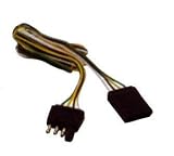 Valley 52320 Flat 4-Way Male Trailer Connector End