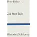 Zur Stadt Paris: Geschichten (Bibliothek Suhrkamp)