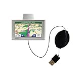 Retractable USB Cable for the Garmin Nuvi 780 with Power Hot Sync and Charge capabilities - Gomadic Brand w/ TipExchange Technology