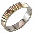 Tri-Color Men's Wedding Band