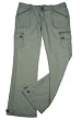 Women's Vintage Look Low Cut Pants in Washed Olive