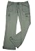 Women's Vintage Look Low Cut Pants in Washed Olive