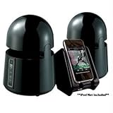 Grace Digital GDI-AQBLT300B Indoor/Outdoor Wireless Speakers with Dual Powered Transmitter for iPhone, Smartphone, MP3 player, TV or Stereo (Black, 2)