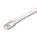 協和電線産業 UTP CAT6フラットLANケーブルコネクター付 白 より線導体 AWG24 X 4P 5m HLC-FT6-5MP