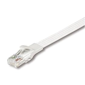 【クリックで詳細表示】協和ハーモネット UTP CAT6フラットLANケーブルコネクター付 白 より線導体 AWG24 X 4P 5m HLC-FT6-5MP