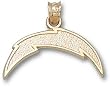San Diego Chargers Lightning Bolt 1/2" Charm/Pendant -14K/10K, Stainless Steel or Gold Plated