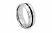 Titanium Ring High Polish with Black Resin Inlay 8mm