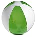 Wasserball - Strandball - transparent grün/ weiß - Durchmesser ca. 25 cm