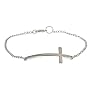 Elegantes silbernes Kreuz Armband / Armkettchen von Glam and Gloria