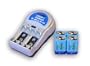 V3969A1 Plug-in Type Speedy NiMH & NiCd Charger with 4 pcs 9V 250mAh NiMH Rechargeable Batteries