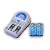 V3969A1 Plug-in Type Speedy NiMH & NiCd Charger with 4 pcs 9V 250mAh NiMH Rechargeable Batteries