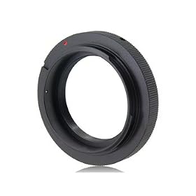 T2 Mount Telescope Lens to Canon EOS Cameras Adapter Ring (Black) + Worldwide free shiping