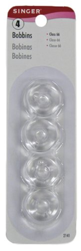 Singer Bobbins Class 66 Transparent, 4-Count